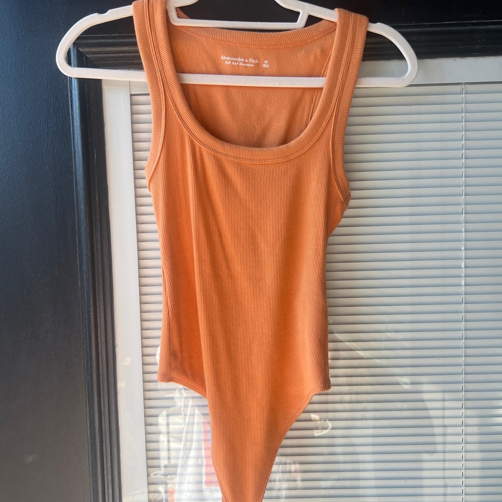 Abercrombie & Fitch Orange Ribbed Tank